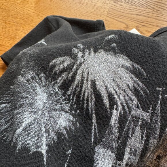 Vintage Disney World Glitter Y2K Baby Tee Magic Kingdom Size Large - Picture 5 of 7